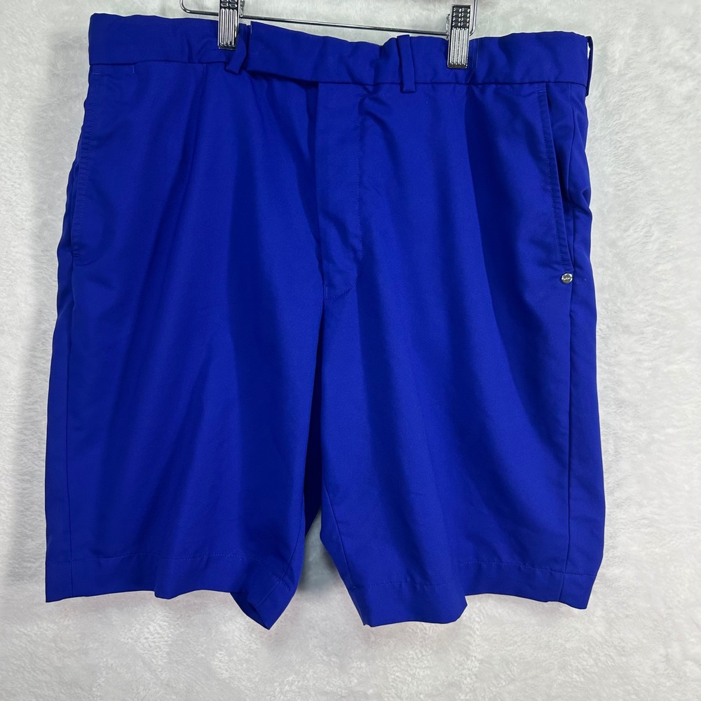 RLX Ralph Lauren Golf Shorts Mens 34 Blue Performance Flat Front Solid